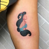 Tatuaje de Jazmin a color