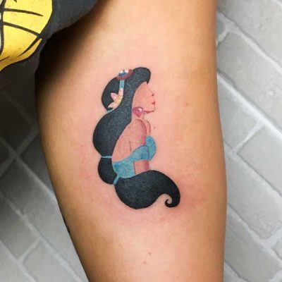 Tatuaje de Jazmin a color